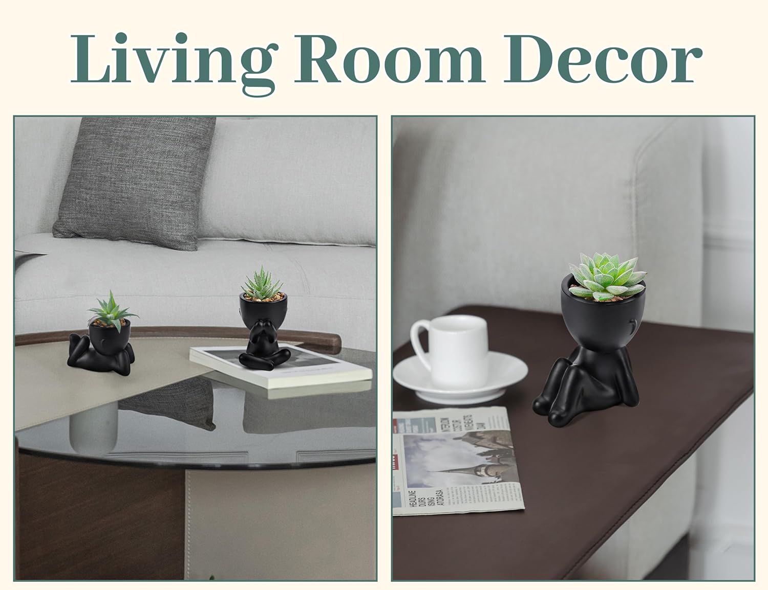 Succulents Plants Artificial, Faux Plants for Bathroom, Bedroom, Home, Room- 3pcs Succulents Plants Artificial, Faux Plants for Bathroom, Bedroom, Home, Room- 3pcs